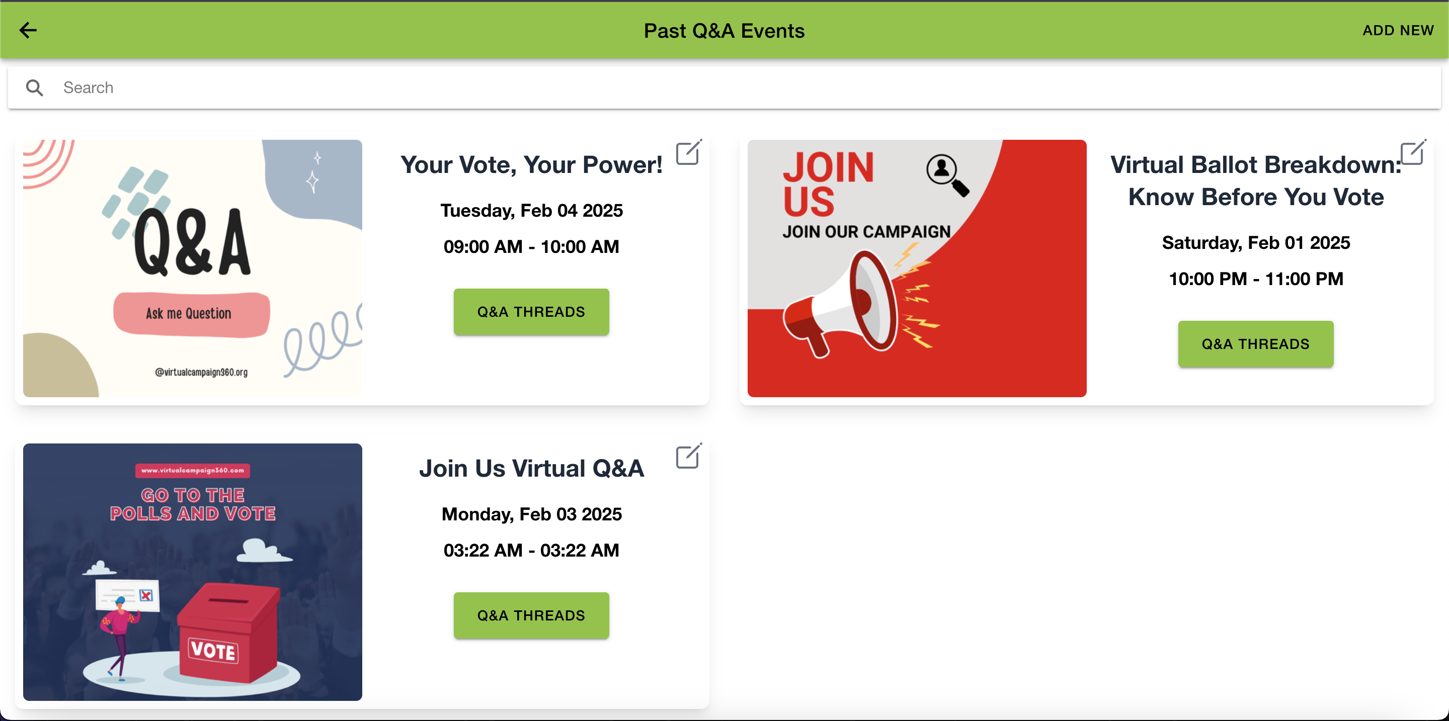 Virtual Events