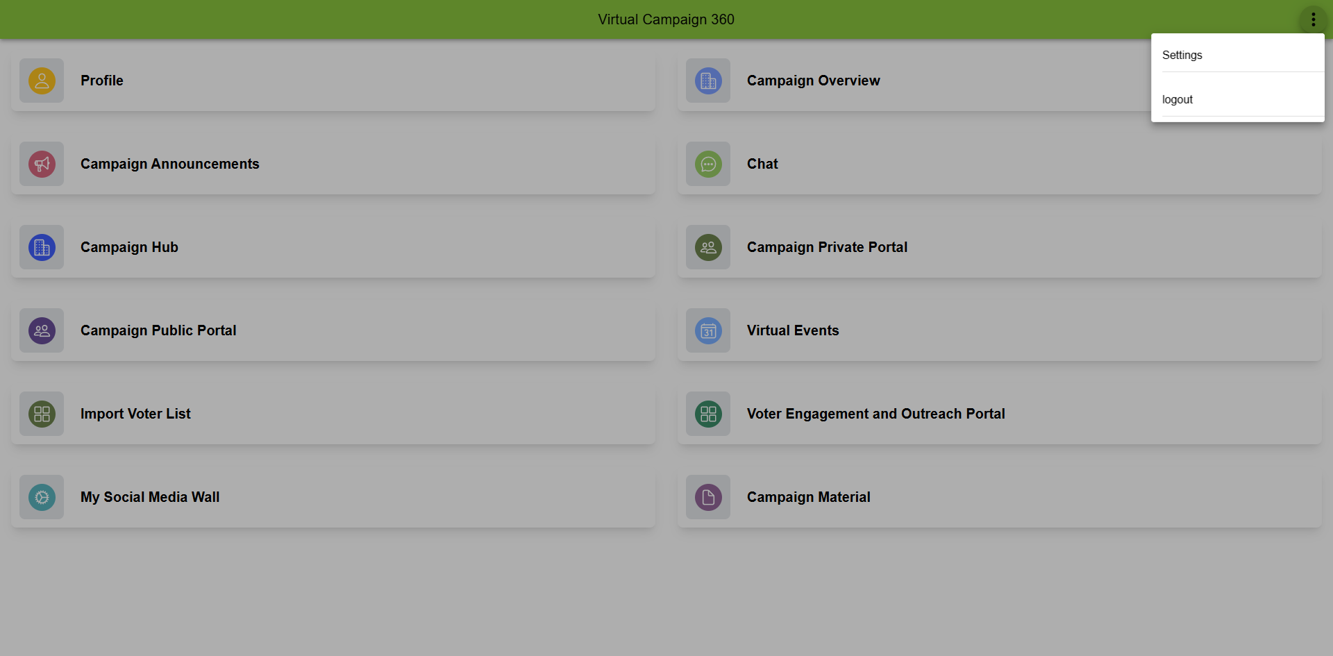 Dashboard Dropdown