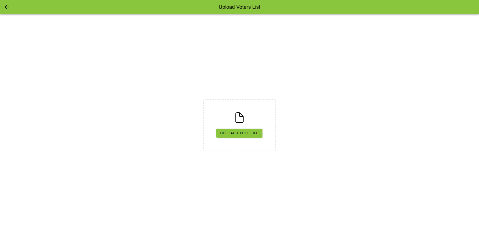 Upload Excel File